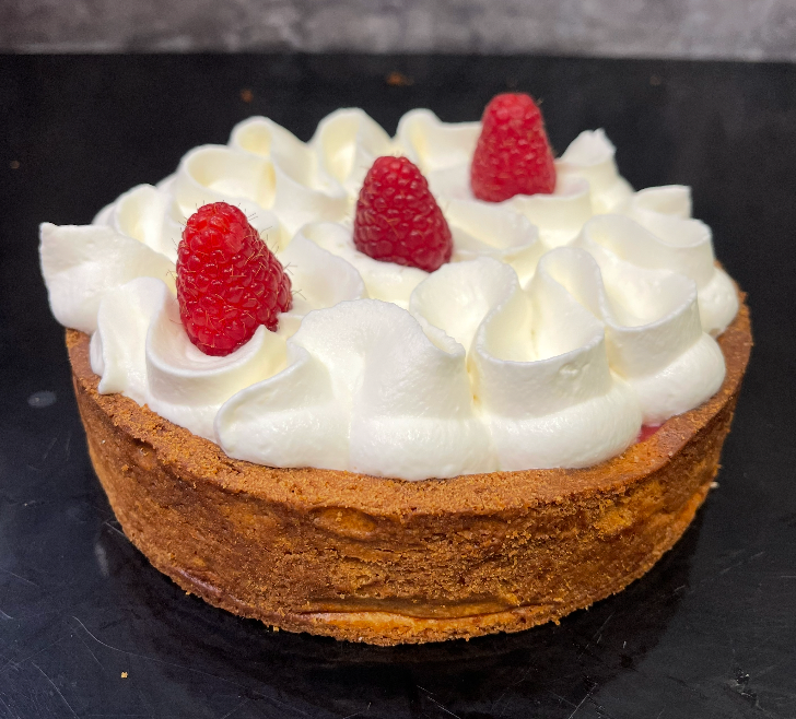 Tarta de Frambuesa con Chocolate Blanco