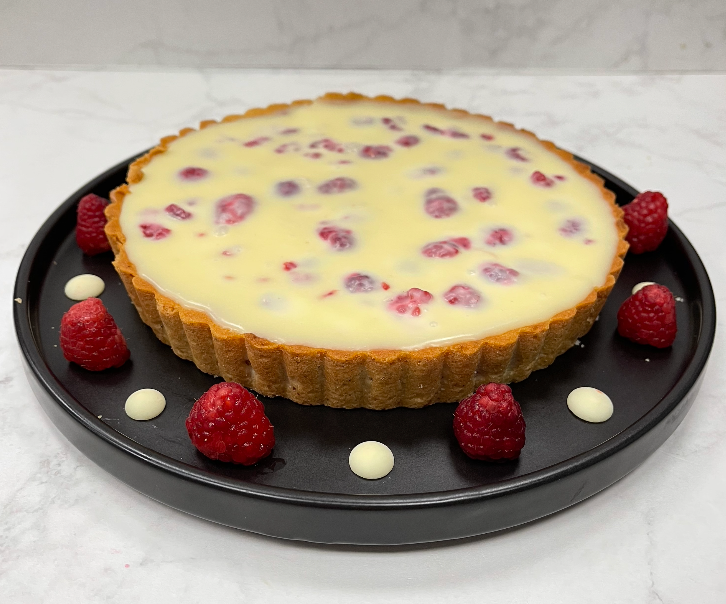 Tarta de Frambuesa con Chocolate Blanco